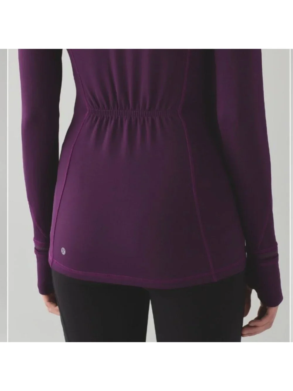 Lululemon First Mile 1/2 Zip Darkest Magenta